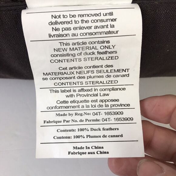 New Thro by Mario Lorenz Decorative Pillow Brown Sequin Embellished 20" x 14" - Picture 6 of 7